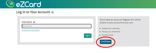 eZCard Enroll Now